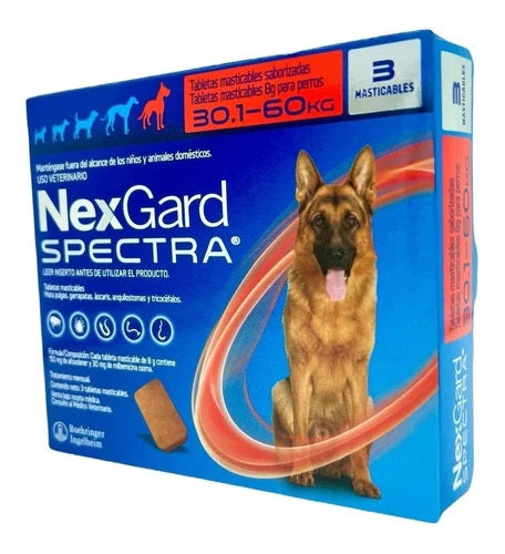 NexGard SPECTRA 30 - 60 Kg XG con 3TAB