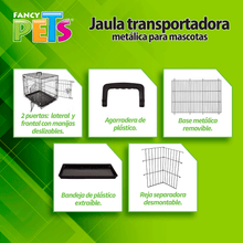 Cargar imagen en el visor de la galería, Jaula metálica plegable para mascota (6 medidas)