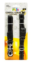 Cargar imagen en el visor de la galería, Correa y Collar Nylon con bandas reflejantes chica CH