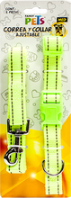 Cargar imagen en el visor de la galería, Correa y Collar Nylon con bandas reflejantes mediana MED