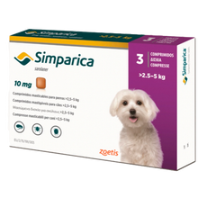 Cargar imagen en el visor de la galería, Simparica 10 MG - 1 tableta (2.5 a 5 KG)
