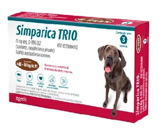 Simparica Trio - 1 tableta (40 a 60 KG)