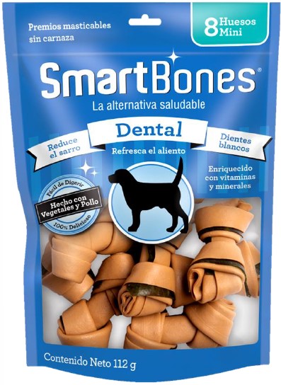 SmartBones Dentales Razas Mini (8 Pzas) Premios