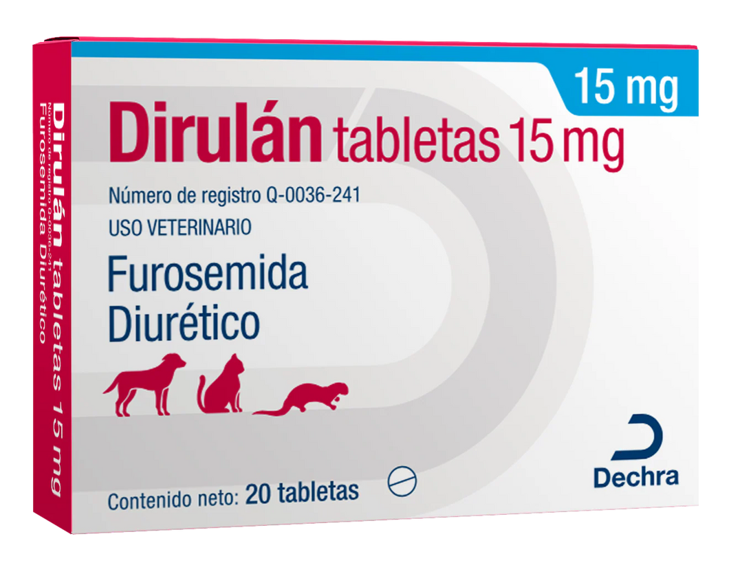 Dirulán 15 mg tabletas (20 TAB)