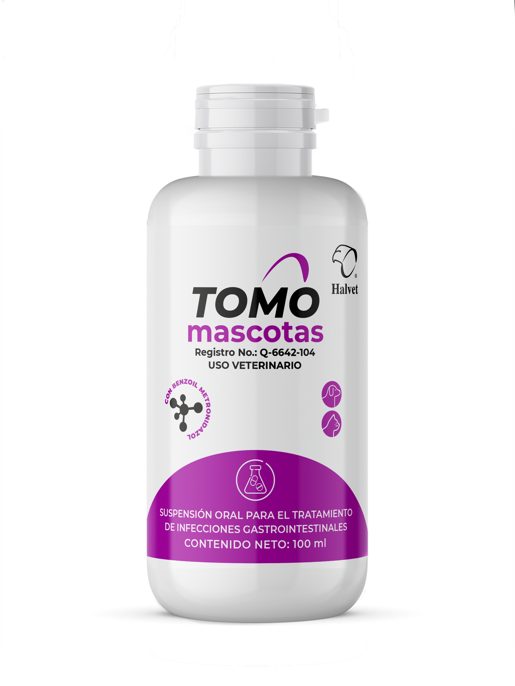 Tomo Mascotas 100 ml Halvet