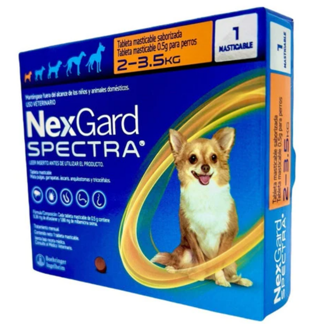 NexGard SPECTRA 2 - 3.5 Kg XCH con 1 TAB
