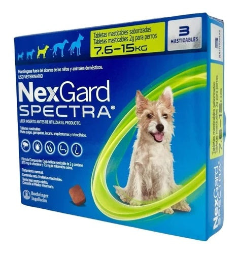NexGard SPECTRA 7.6 - 15 Kg MED con 3TAB