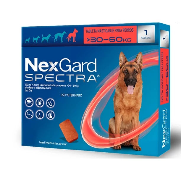NexGard SPECTRA 30 - 60 Kg XG con 1 TAB