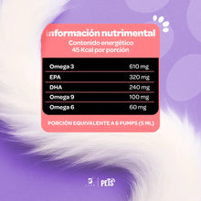 Cargar imagen en el visor de la galería, Omega Balance para Perros y Gatos 500 ml (Omega 3, 6 y 9 - EPA y DHA)