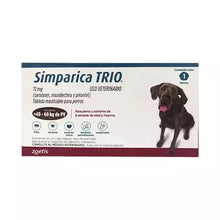 Cargar imagen en el visor de la galería, Simparica Trio - 1 tableta (40 a 60 KG)