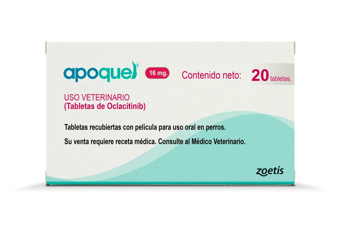 Apoquel 16 MG con 20 tabletas mypets.mx